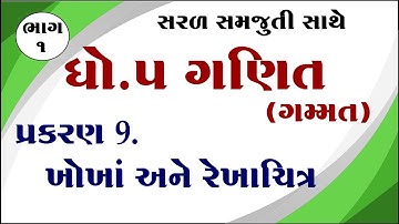 dhoran 5 ganit gammat chapter 9, std 5 maths chapter 9 solution, std 5 ganit ch 9, ધોરણ 5 ગણિત,