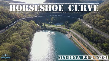 Horseshoe Curve, Altoona PA - 5/1/2021 - 4k Drone Video