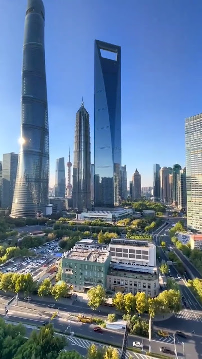 Bak Kota Masa Depan. Pemandangan Kota Shanghai China