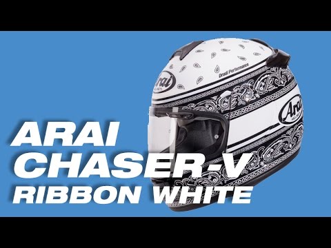 Arai Chaser-V Ribbon White Siyah Beyaz Kapalı Motosiklet ...