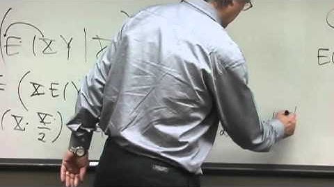 Mathematical Statistics I - Lecture 13 - UCCS MathOnline