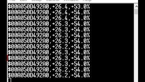 Temperature Humidity sensor RS232 or RS485 transmitter data format