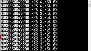 Temperature Humidity sensor RS232 or RS485 transmitter data format