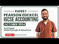 Edexcel 4AC1 Accounting Paper 1 | Complete Exam Breakdown &amp; Tips