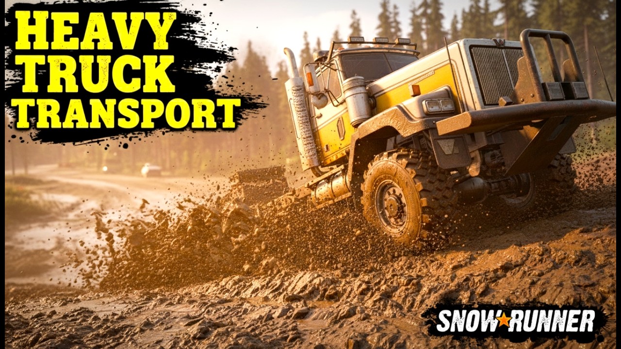 Heavy Duty Logistics: Transporting Oversized Vehicles | SnowRunner | EnhCrea 