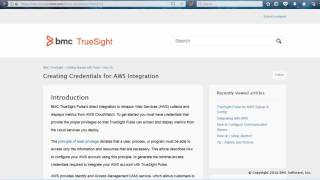 TrueSight Pulse for Amazon Web Services Signup and Configuration | TrueSight Pulse
