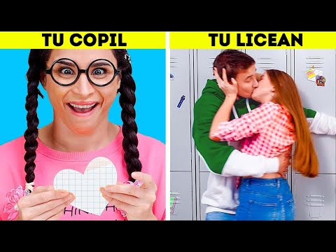 TU LICEAN VS. TU COPIL || Diferite tipuri de oameni, momente în care te poți regăsi!