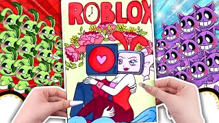 [?Paper diy?] How to unboxing homemade Computer and Clockman wedding toys IRoblox Blind bag Unboxing