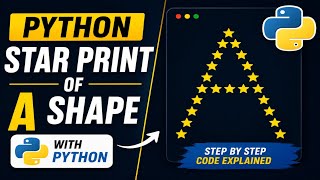 Python Logic: How to Build an 'A' Shape Star Pattern