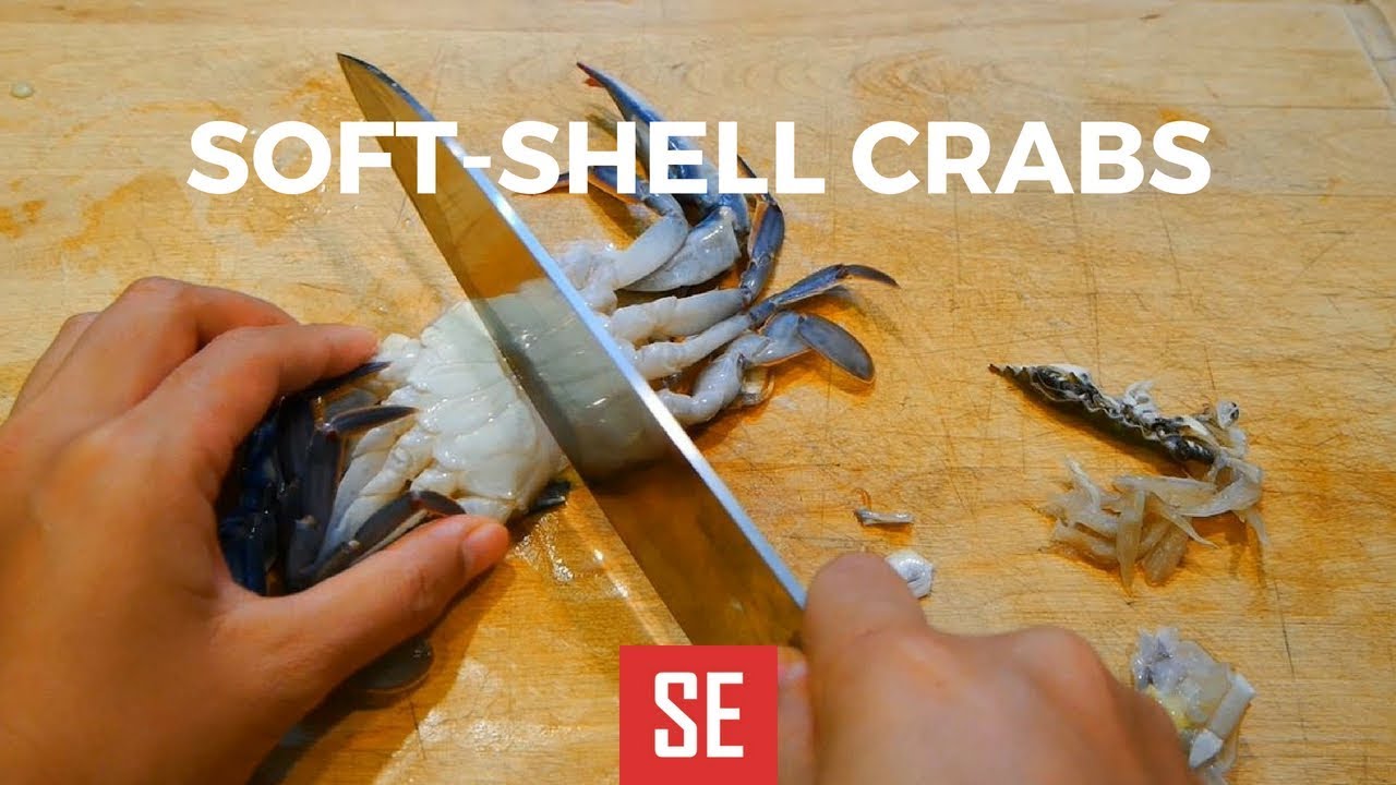 How to Prepare Soft-Shell Blue Crabs (软壳蟹) | How to Make Sushi | Native Sushi