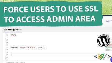 How to Force Users to Use SSL to Access WordPress Admin Area via wp-config.php - Require SSL Login