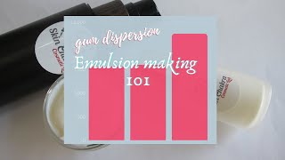 Emulsion making 101: Gum dispersion