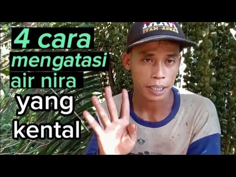 cara mengatasi air nira yang kental dan berlendir