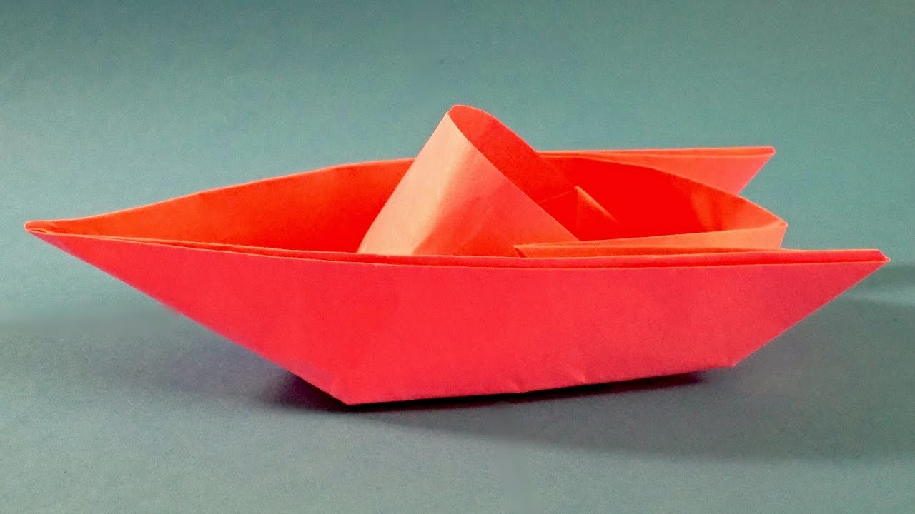 How to make a boat made of paper Origami boat made of 