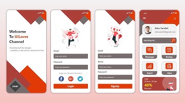 ✅ Android Studio Tutorial - Material Design Login & Signup Android 🔥