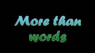 More than words cover by Nina