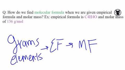 Finding Molecular Formula from Molar Mass