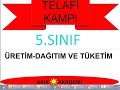 ÜRETİM DAĞITIM VE TÜKETİM TELAFİ EĞİTİMİ 5.SINIF SOSYAL BİLGİLER