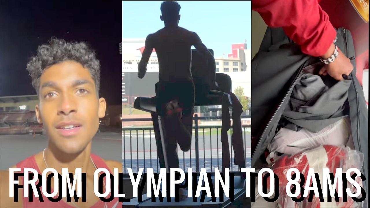 DAY IN THE LIFE OF STUDENT ATHLETE IN FINAL SEASON - YouTube