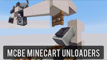 4 Minecart Unloader Designs for Minecraft Bedrock Edition 1.16