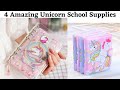 DIY Unicorn Notebook Crafts| Unicorn School Supplies | How to | Notebook cover ideas | CrazeeCrafts