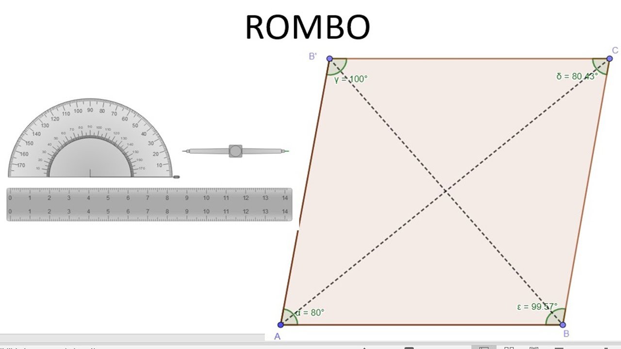 CONSTRUCCIÓN DE UN ROMBO - YouTube