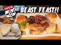 7lb Beast Feast Food Challenge w/ BBQ Ribs, Burger, & Cuban Sandwich!!