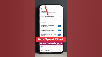 How to show internet speed on status bar ll Data speed meter ko enable kaisa kara #shorts #settings