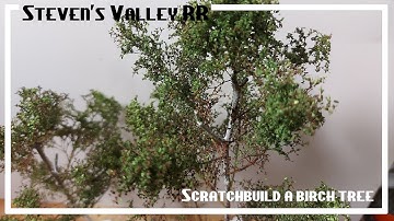 Scratchbuilt birch tree / #tree #birch  #scratchbuilding #modelling #modeltrains #diorama #on3 #on30