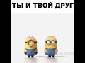 Миньоны.  Ты и твой друг -жесть 😂        ставим лайки и подписываемся