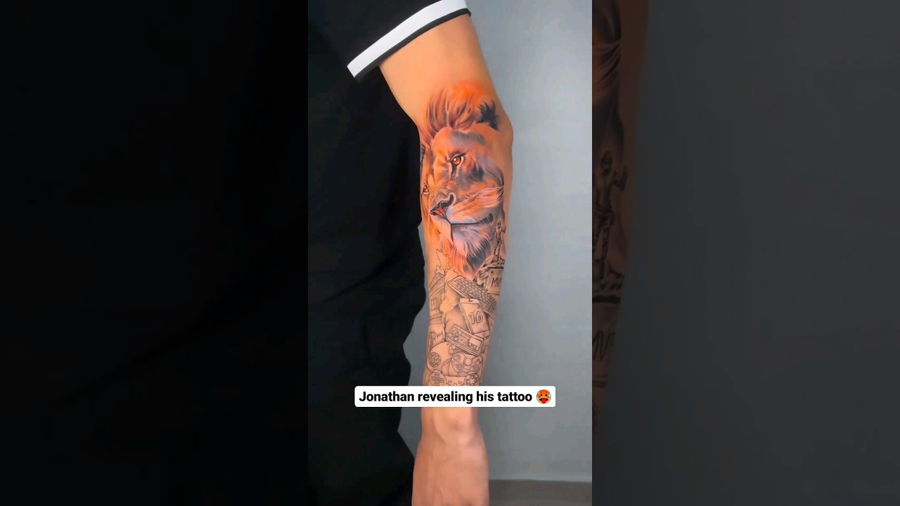 Jonathan Revealing his full tattoo🥵#jonathan #tattoo #shorts