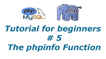 PHP Tutorial 5 - phpinfo Function | BTT