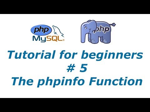 PHP Tutorial 5 - phpinfo Function | BTT