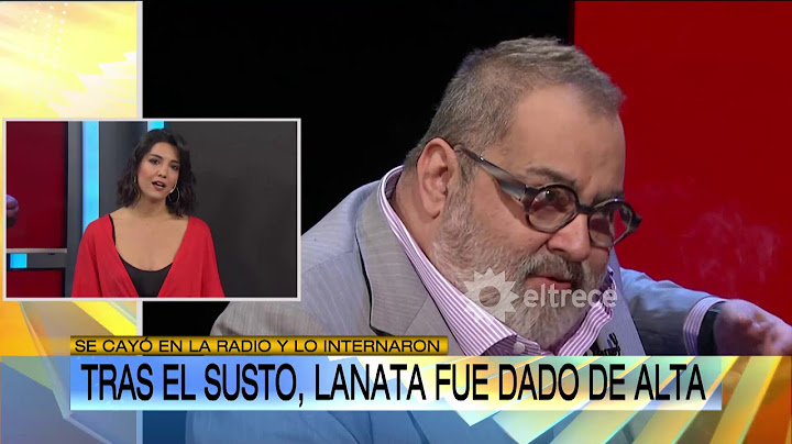 Luego de su inesperada caída, Lanata fue dado de alta