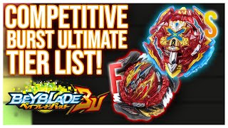 Zankye’s Beyblade Burst BU (Burst Ultimate) 2022 COMPETITIVE TIER LIST