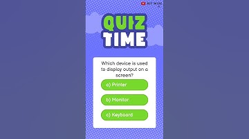 Output Devices: A Quick Quiz #bitwise299 #quiz #computereducation #computerquiz #computerscience