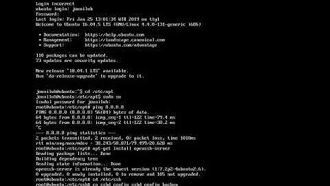 Instalasi Dan Konfigurasi SSH Server di Ubuntu