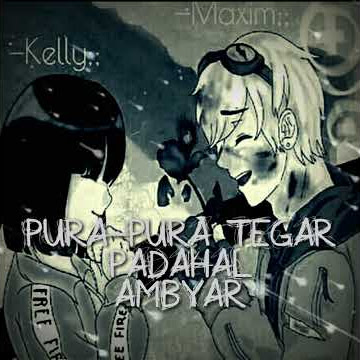 Pura-pura tegar padahal ambyar