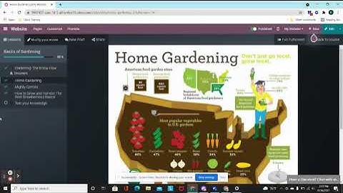 Odoo E-Learning Video Trainee View