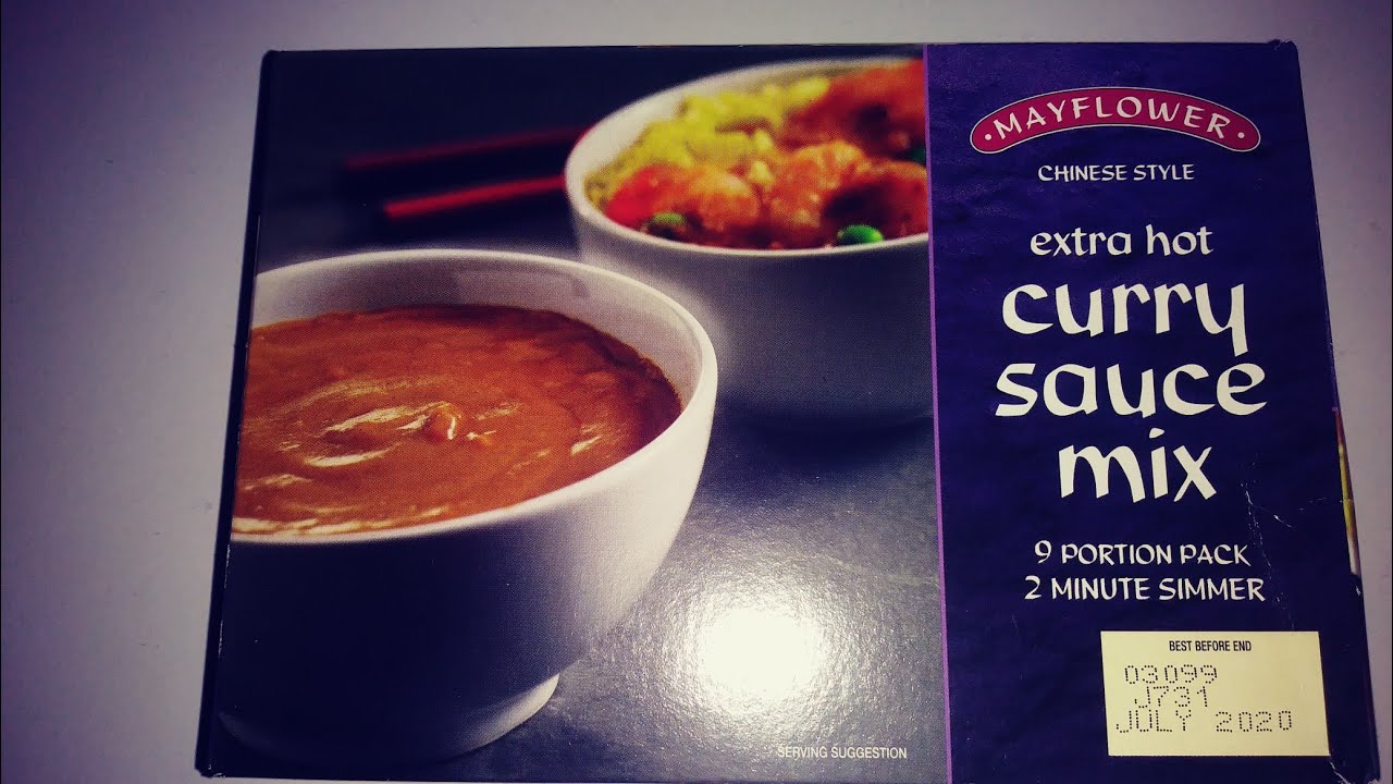 Mayflower chinese style extra hot curry sauce mix - YouTube