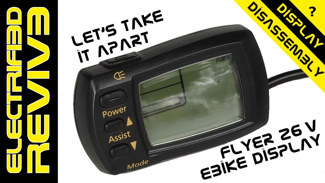 Flyer ebike display disassembly - YouTube