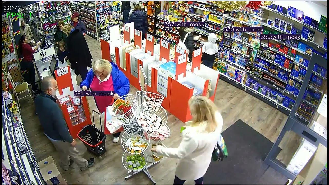 Face Mask Detection and Tracking using yolov7 and deep sort algorithm