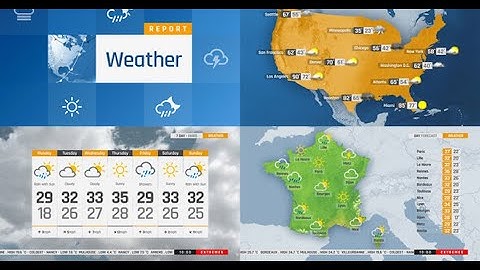 The Complete World Weather Forecast ToolKit | After Effects template - Envato elements