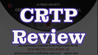 Certified Red Team Professional CRTP Review