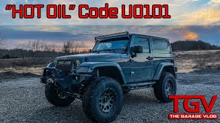 u0101 engine code fixed jeep wrangler rubicon hot oil lost communication with tcm dodge chrysler