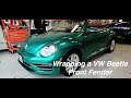 Vinyl Wrapping a VW Beetle Front Fender Timelapse