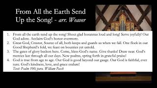 From All The Earth Send Up the Song