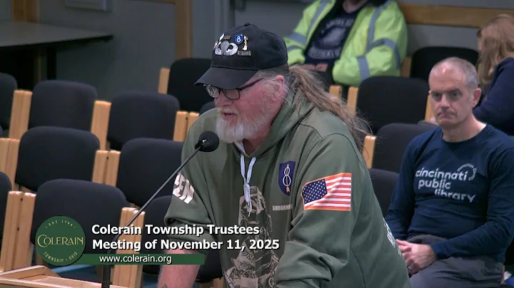 Colerain Township Trustees Meeting of November 11, 2025
