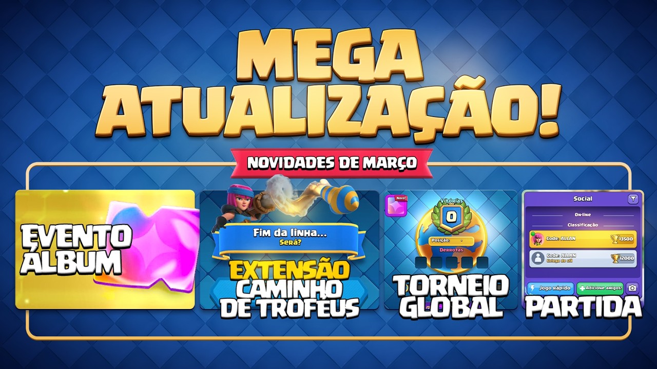 MEGA ATUALIZAÇÃO: Evento Álbum, Extensão Caminho de Troféus, Torneio Global e MUITO MAIS!