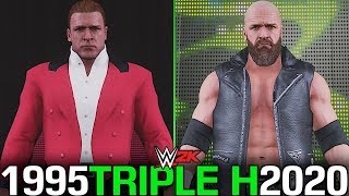 The Evolution Of Triple H 1995 - 2020 Wwe 2K Mods